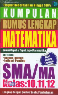 Image of Kumpulan Rumus Lengkap Matematika SMA/MA Kelas 10, 11, 12